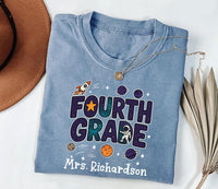 Outer Space Teacher Short Sleeve T-Shirt