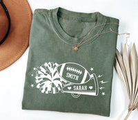 Custom Football Cheer Mom Shirt, Family Gameday Mom of Both Shirt