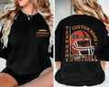 Custom American Football Team Name Shirt, Last Name Football Mom Shirt, Game Day Mom Tee, Front Back