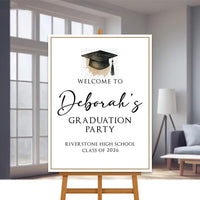 Custom Graduation Welcome Sign, Class of 2026 Party Decor, Personalized College Grad Sign, Foamcore PVC Acrylic Polystyrene Poster