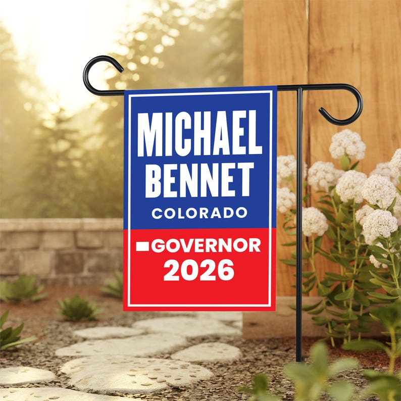 Michael Bennet For Colorado Governor 2026 Garden Flag, Double Sided ...