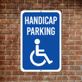 Handicap Reserved Parking Aluminum Sign - Rust Free Aluminum Sign, Weather/Fade Resistant, Federal Handicap Parking Easy Mounting Metal Sign