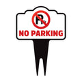 No Parking Yard Sign 10” x 14” - Rust-free Aluminum No Parking Sign for Lawn, Please Do Not Park Yard Sign with Integrated Stake