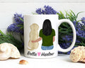 Yellow Lab Dog Mom Coffee Mug, Custom Dog Mum Portrait Mug, Personalized Pet Gift, Girl & Dog Mug, Dog Owner Gift, Dog Mama, Dog Mug Gift