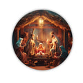Christmas Nativity Wreath Metal Sign - Unique Holiday Gift And Easter Decor, Durable Aluminum Religious Art for Home And Church