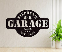 Custom Metal Garage Sign - Personalized Aluminum Name Plaque for Home & Garage Decor, Durable Outdoor Indoor Wall Art, Unique Gift Idea