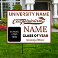 Personalized Graduation Yard Sign 2025, College Graduation Sign, Class of 2025, Custom High School Graduation Yard Sign with Metal H-Stake