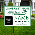 Personalized Graduation Yard Sign 2025, College Graduation Sign, Class of 2025, Custom High School Graduation Yard Sign with Metal H-Stake