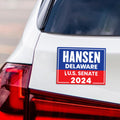 Eric Hansen for U.S. Senate Car Magnet - Vote Eric Hansen Vehicle Magnet, Delaware US Senate Election 2024 Sticker Magnet - 6