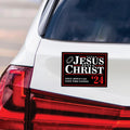 Jesus Christ 24 Only Jesus Can Save This Nation Car Magnet, Jesus 2024 Magnet, Jesus Our Only Hope , Jesus Vehicle Magnet - 6