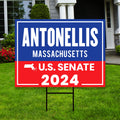 a political sign in front of a house
