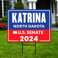 a political sign in front of a house