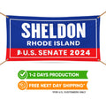a flag with the name of the state of rhode