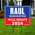 a real estate for sale sign in front of a house