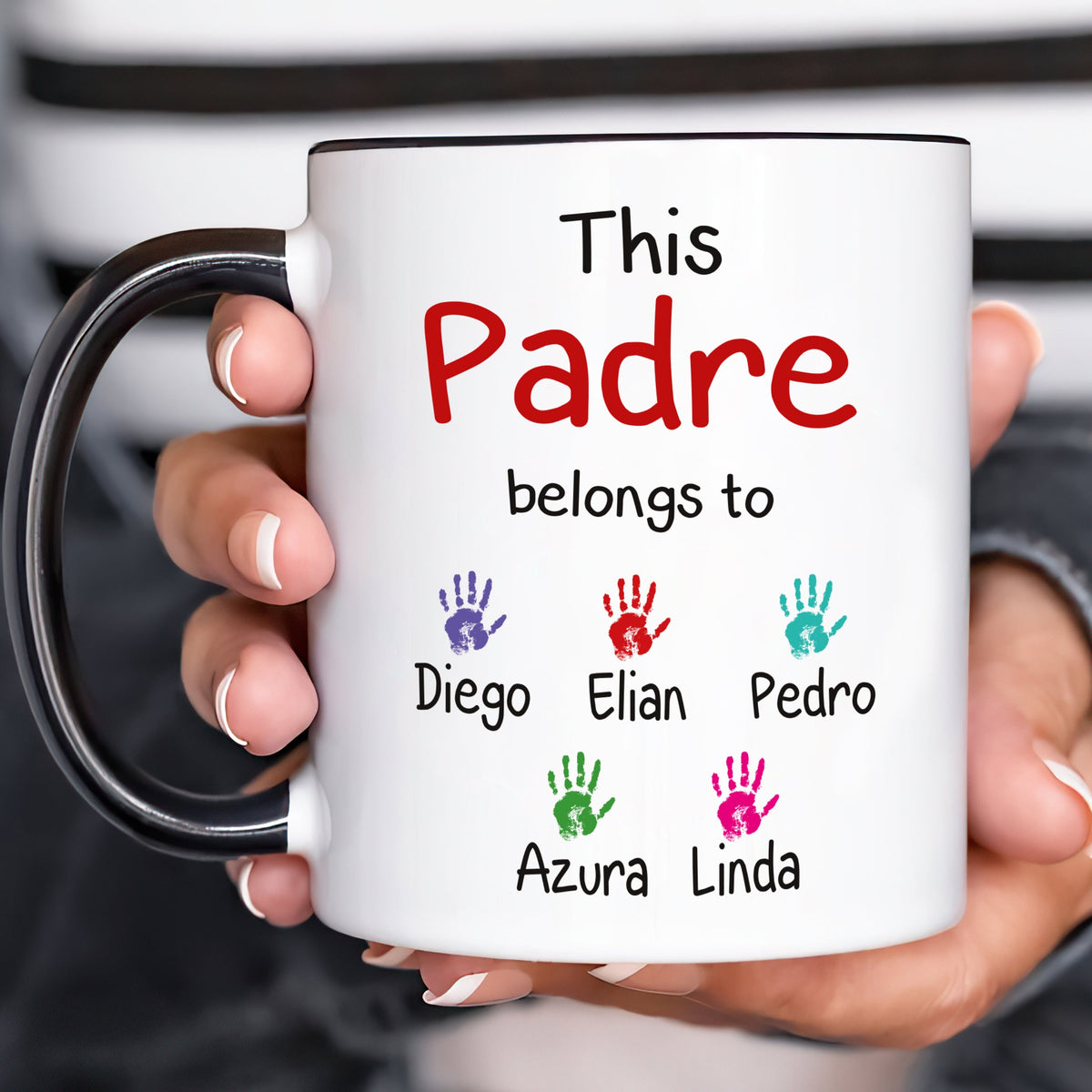 Personalized Spanish Name Fathers Day Mug