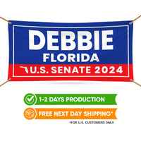 a banner with the name of the state of florida