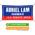 a banner with the name of the us state of hawaii