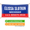 a banner with the name of the state of michigan