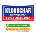 a banner with the words klobuschar minnesota on it