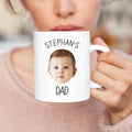 Personalized Baby Photo Mug, Custom Baby Face Mug, Father's Day Gift, Baby Face Coffee Cup, Grandpa Mug Gift, Dad Birthday Gift, Funny Gift