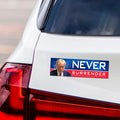 Never Surrender 2024 Magnet, Take America Back, Trump For President 2024 Car Magnet, Trump Magnet, Trump 2024 Vehicle Magnet, 10