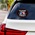 I'm Voting For The Convicted Felon Sticker Vinyl Decal - Donald Trump For President 2024, Take America Back Bumper Sticker - 6
