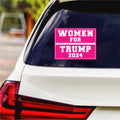 Women for Trump 2024 Sticker Vinyl Decal - Trump 2024, Donald Trump For President 2024, Take America Back Bumper Sticker Decal - 6