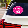 Women for Trump 2024 Sticker Vinyl Decal - Trump 2024, Donald Trump For President 2024, Take America Back Bumper Sticker Decal - 6