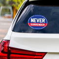 Never Surrender 2024 Sticker Vinyl Decal - Trump 2024, Donald Trump For President 2024, Take America Back Bumper Sticker Decal - 6