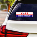 Vote Blue Save Democracy Sticker Vinyl Decal, Vote Democrat Vinyl Sticker, 2024 President Election, Vote Blue Bumper Sticker, 10
