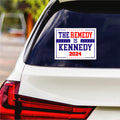 Kennedy 2024 Sticker Vinyl Decal, RFK Jr. 2024, Election 2024, The Remedy Is Kennedy Bumper Sticker Decal - 6