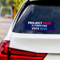 Stop Project 2025 Sticker Vinyl Decal, Vote Democrat Vinyl Sticker, 2024 Election, Vote Blue Save Democracy Bumper Sticker, 10
