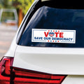 Vote Blue Save Democracy Sticker Vinyl Decal, Vote Democrat Vinyl Sticker, 2024 President Election, Vote Blue Bumper Sticker, 10