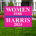 Kamala Harris 2024 Yard Sign - Coroplast Harris For President 2024 Lawn Sign, Election 2024, Women for Harris Signs with Metal H-Stake