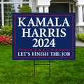 Kamala Harris 2024 Yard Sign - Coroplast Kamala Harris For President 2024 Lawn Sign, 2024 President Election Harris Signs with Metal H-Stake
