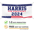 Kamala Harris 2024 Banner Sign, 13 Oz Kamala Harris For President 2024, President Election 2024, Harris Vinyl Banner with Metal Grommets