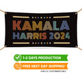 Kamala Harris 2024 Banner Sign, 13 Oz Kamala Harris For President 2024, President Election 2024, Harris Vinyl Banner with Metal Grommets