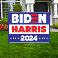 Biden Harris 2024 Yard Sign - Coroplast Joe Biden For President 2024 Lawn Sign, 2024 President Election Biden Signs with Metal H-Stake