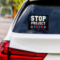 Stop Project 2025 Sticker Vinyl Decal, Vote Democrat Vinyl Sticker, 2024 Election, Vote Blue Save Democracy Bumper Sticker, 6