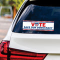 Vote Blue Save Democracy Sticker Vinyl Decal, Vote Democrat Vinyl Sticker, 2024 President Election, Vote Blue Bumper Sticker, 10