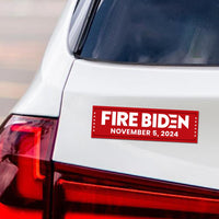 Fire Biden 2024 Car Magnet, Anti Biden Vehicle Magnet, 2024 President Election Bumper, Fire Biden Magnet, 10" x 3"