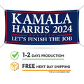 Kamala Harris 2024 Banner Sign, 13 Oz Kamala Harris For President 2024, 2024 President Election Harris Vinyl Banner with Metal Grommets