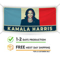 Kamala Harris 2024 Banner Sign, 13 Oz Kamala Harris For President 2024, President Election 2024, Harris Vinyl Banner with Metal Grommets