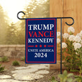 Trump Vance Kennedy 2024 Garden Flag - 12x18 Inch Double Sided, Trump Vance 2024 Flag, Unite America 2024 Flag, Trump 2024 Flag