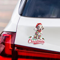 Christmas Car Magnet, Christmas Dog Vehicle Magnet, Holiday Magnet, Winter, Dog Lover, Xmas Dog Owner, Merry Christmas Magnet, 6" x 4.5"