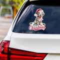 Christmas Vinyl Decal, Christmas Dog Vinyl Sticker, Holiday, Winter Sticker, Dog Lover Sticker, Merry Christmas Bumper Sticker - 6