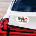 Tis The Season Car Magnet, Christmas Vehicle Magnet, Holiday Magnet, Winter, Snowman, Xmas Tree Magnet, Merry Christmas Magnet, 6