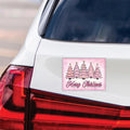 Pink Tree Christmas Car Magnet, Christmas Tree Vehicle Magnet, Holiday Magnet, Winter, Xmas Tree Magnet, Merry Christmas Magnet, 6