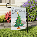 Christmas Garden Flag - 12x18 Inch Double Sided, Christmas Tree Flag, Holiday Flag, Winter Flag, Xmas Tree, Merry Christmas Welcome Flag