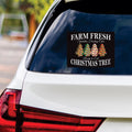 Farm Fresh Christmas Vinyl Decal, Christmas Tree Cake Vinyl Sticker, Holiday, Winter, Xmas Tree, Merry Christmas Bumper Sticker - 6